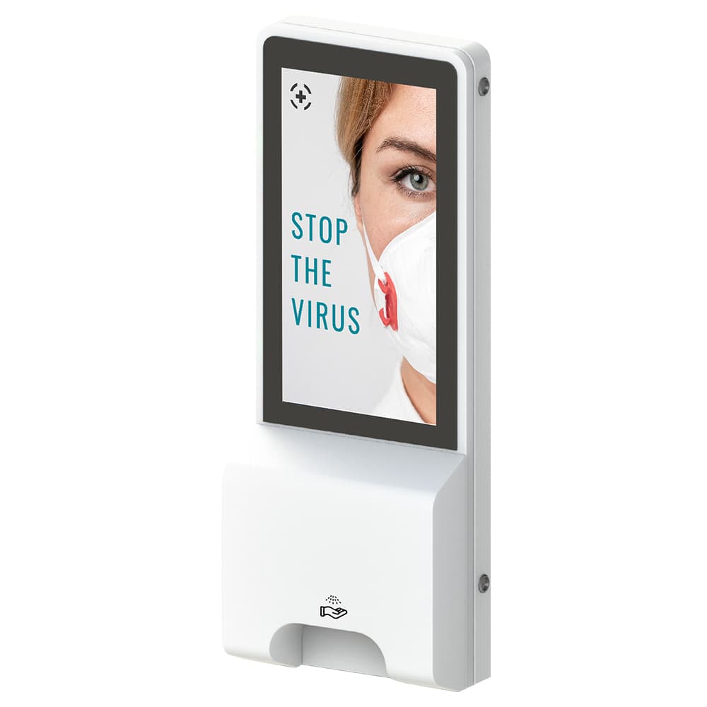Elora Wall Mount El Dezenfektan Kiosk | Temas Teknoloji