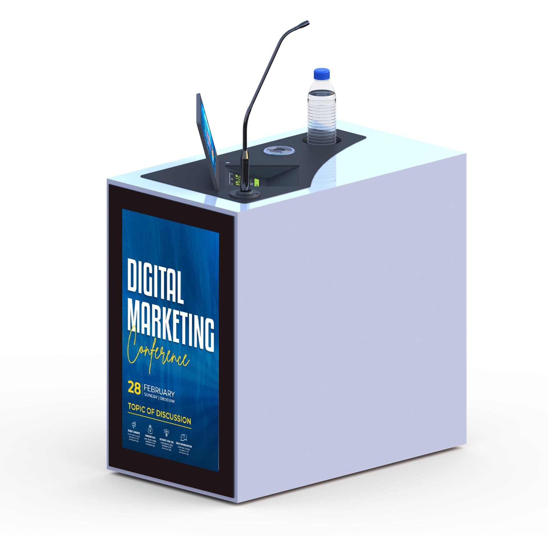 Stage-X DS24T Digital Panel Discussion Stand | Temas Teknoloji