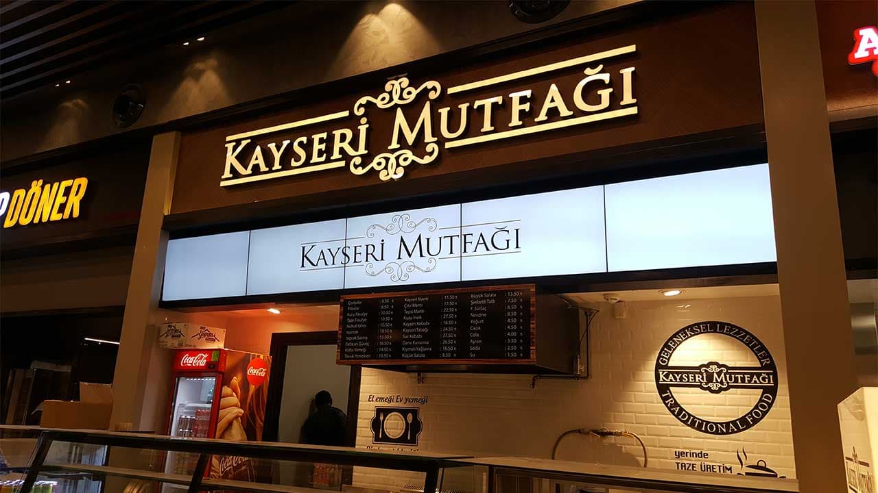 Restaurant Digital Signage Ekranlar