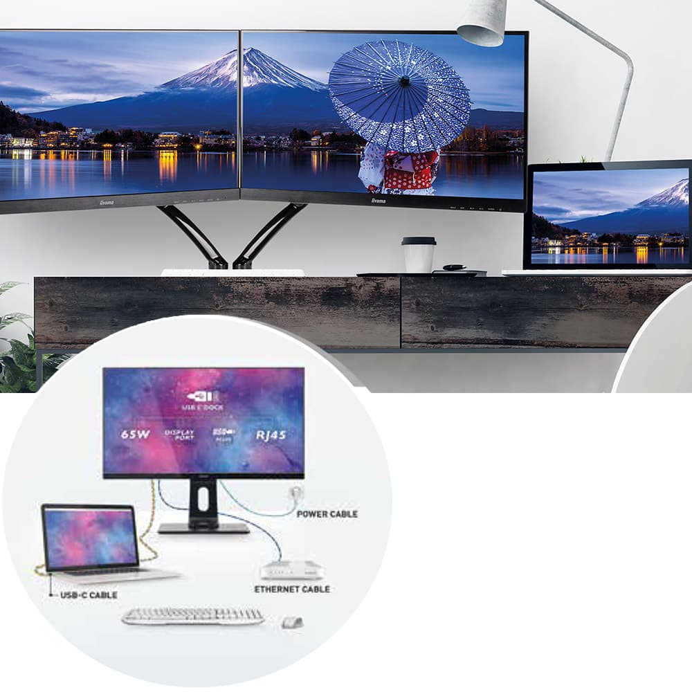 iiyama USB-C Dock Monitör